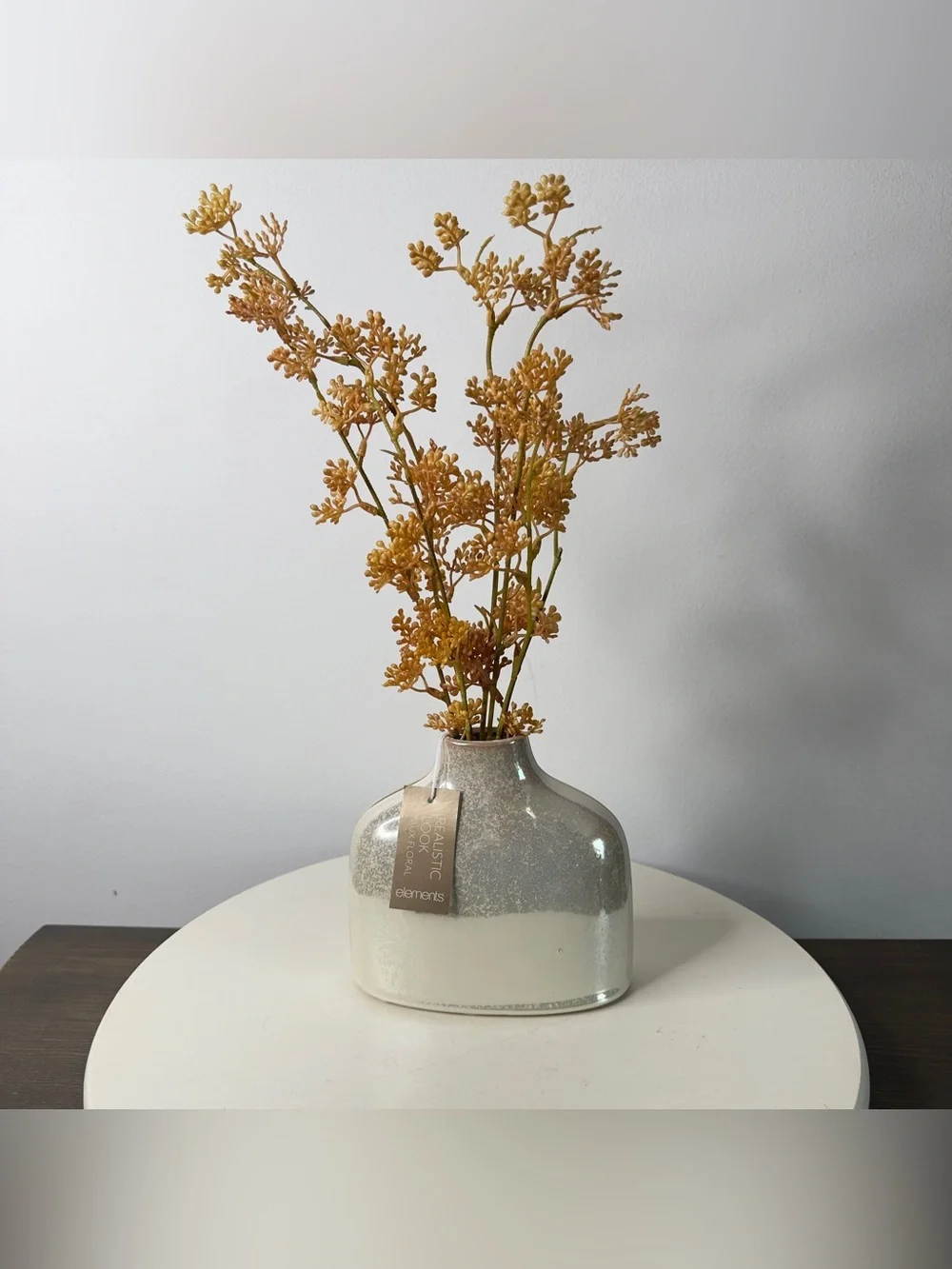 Elements Realistic Look Faux Floral Arrangement With Vase